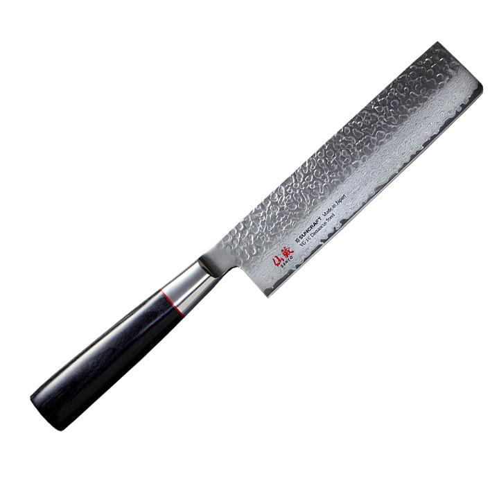 Топор кухонный Накор для мяса и овощей Suncraft Senzo Classic всадный с эргономичной рукояткой нержавеющая сталь 167 мм (2618113649)