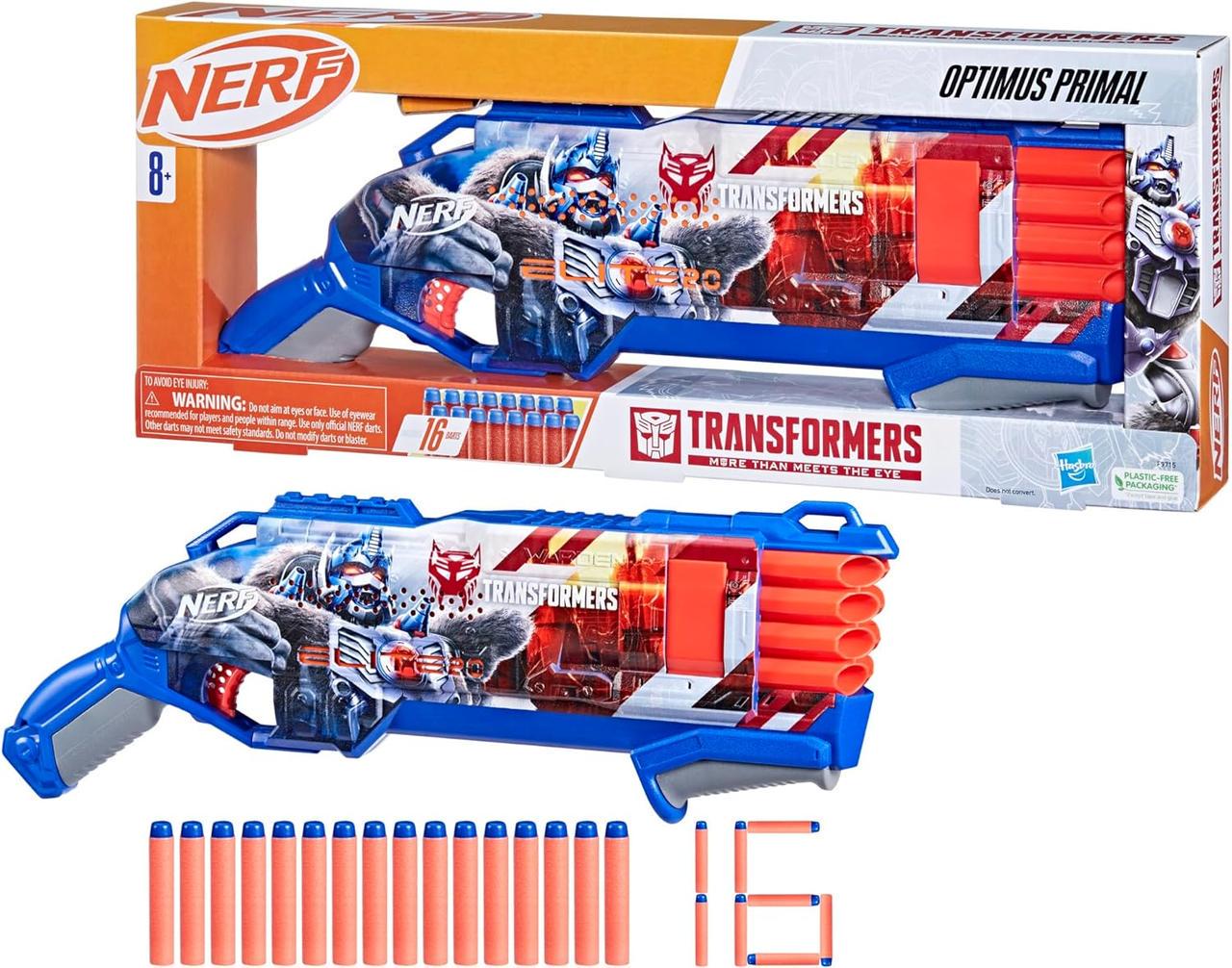 Бластер Nerf Transformers Optimus Primal Dart Blaster Бластер Nerf Transformers Optimus Primal Dart Blaster