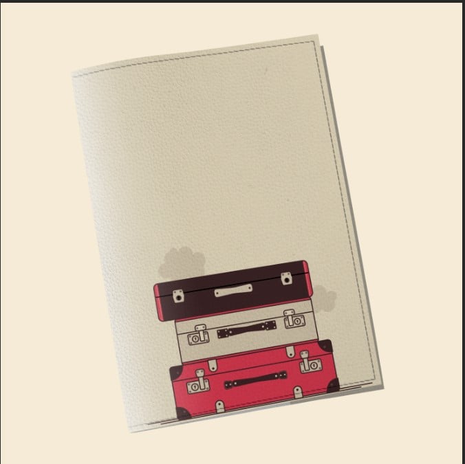 Обложка на паспорт Wall-style The cover Чемоданы 9,6x13,3 см (913102)