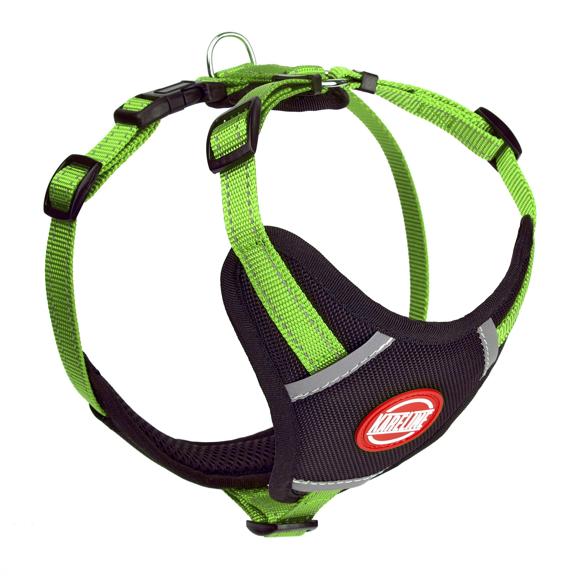 Шлея KareLine из нейлона с пластиковой пряжкой 20 мм А:400-600 мм В:500-630 мм Салатовый (0883/5)