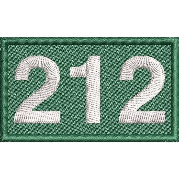 Нашивка патч номер игрока 212 Ган Ми Ньо из сериала Игра в Кальмара 7,5x4,5 см (20420493)