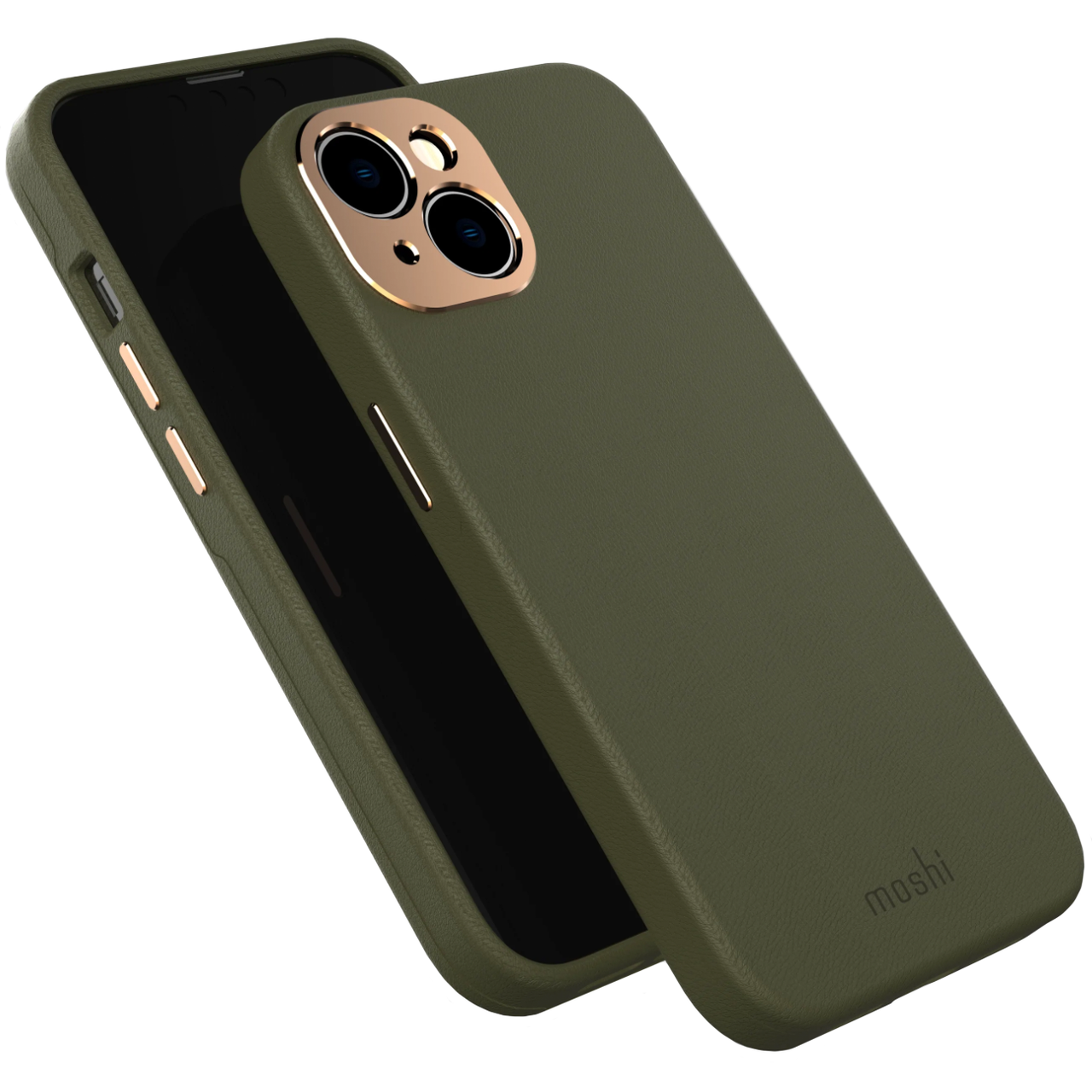 Чехол накладка Moshi Napa Slim Hardshell Case for iPhone 14 Plus, Juniper Green (99MO088632) - фото 4