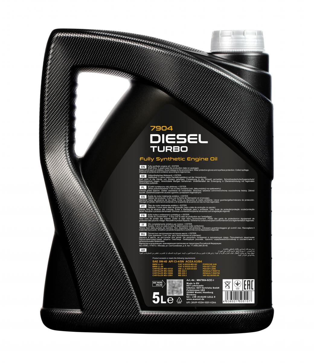 Diesel Turbo 5w40 Sintético – Mannol