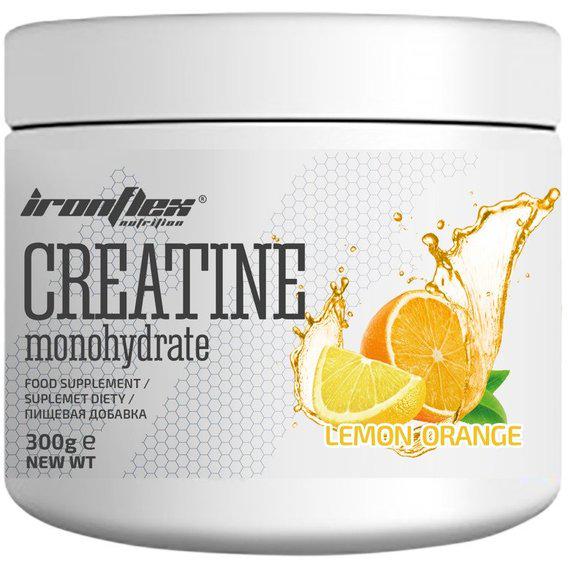 Креатин моногидрат IronFlex Creatine Monohydrate 300 г 120 порций Lemon Orange