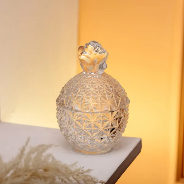 Цукерниця скляна Ананас із кришталевого скла з кришкою (HP-4-112) - фото 4 Цукерниця скляна Ананас із кришталевого скла з кришкою (HP-4-112) - фото 4