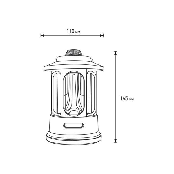 Фонарь портативный Eurolamp светодиодный 6W Изумрудный (18298282) - фото 3