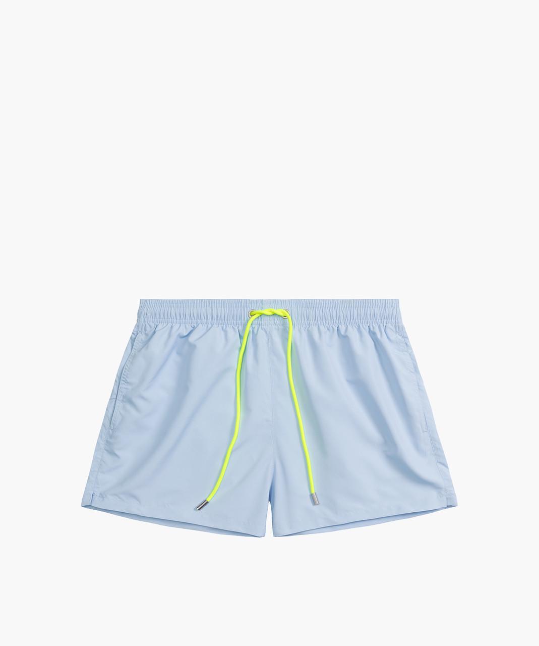 Шорти пляжні чоловічі Atlantic KMB-222 короткі з поясом на гумці зі шнурком XXL Блакитний (2610884600) - фото 3 Шорти пляжні чоловічі Atlantic KMB-222 короткі з поясом на гумці зі шнурком XXL Блакитний (2610884600) - фото 3