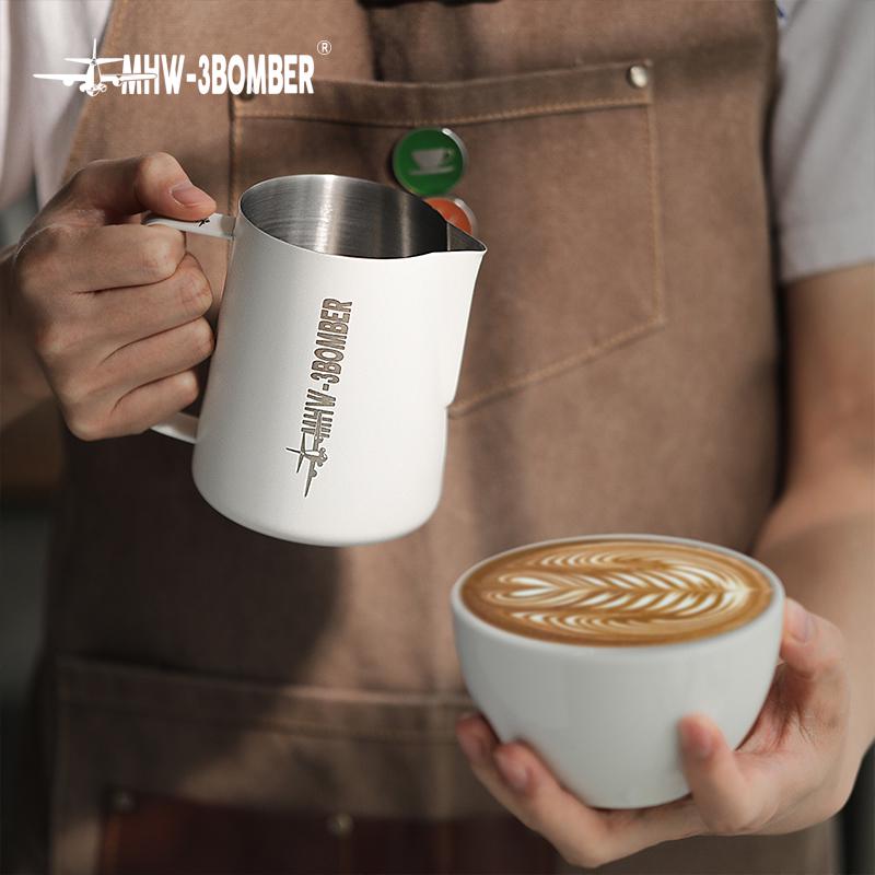 Питчер с ручкой для молока MHW-3BOMBER 3.0 450 мл White (P3028W) - фото 5