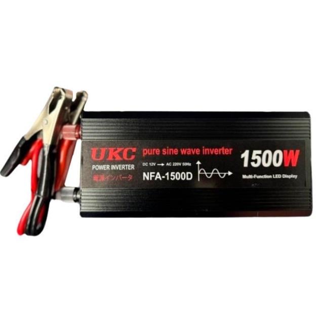 Перетворювач синусоїда UKC AC/DC 1500W 12V to 220V Black (21831835) - фото 2