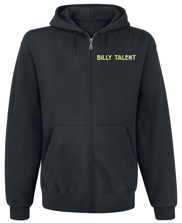Толстовка з блискавкою "Billy Talent Afraid of heights" XL Чорний (43258) Толстовка з блискавкою "Billy Talent Afraid of heights" XL Чорний (43258)