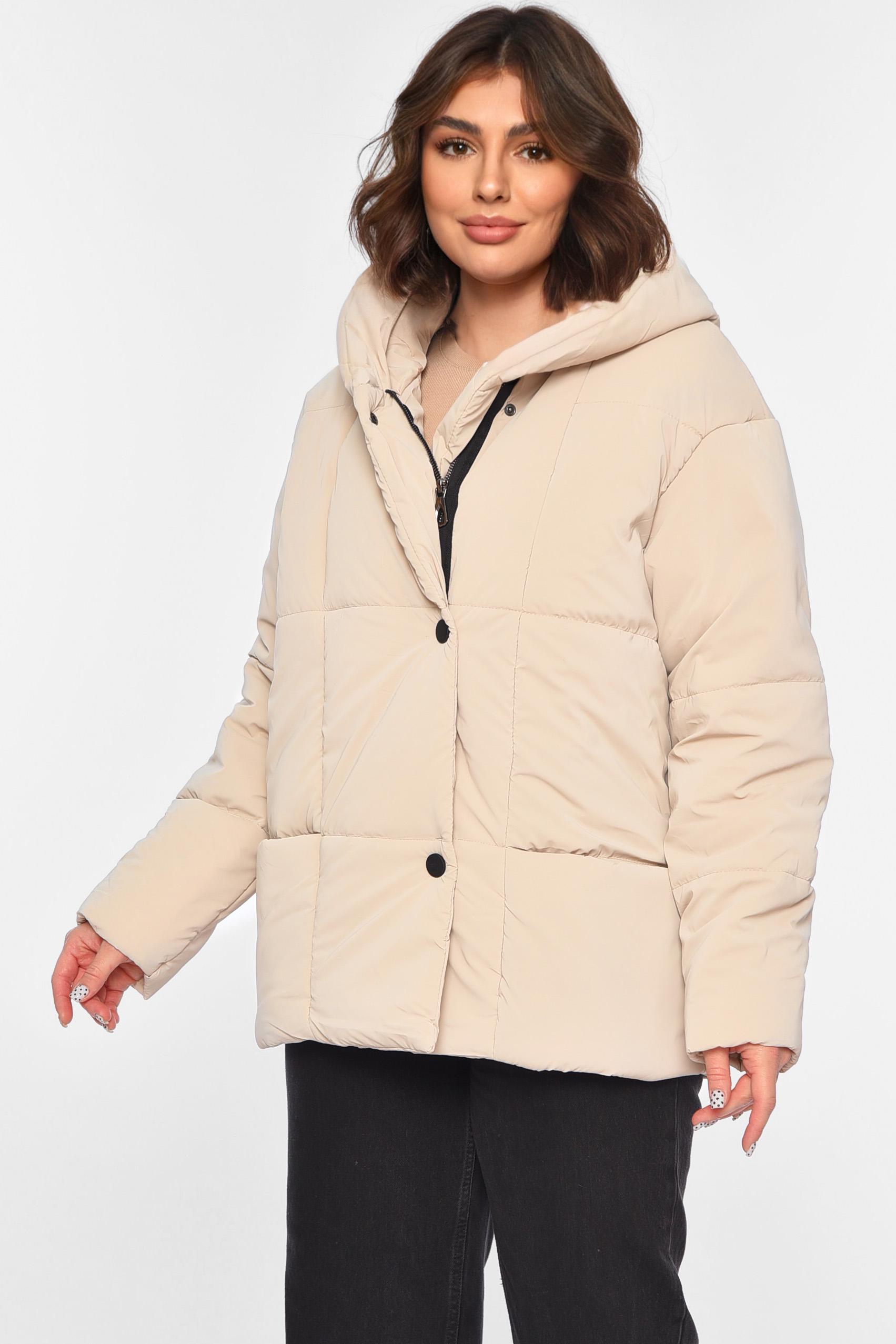 Куртка женская демисезонная M Светло-бежевый (196422)