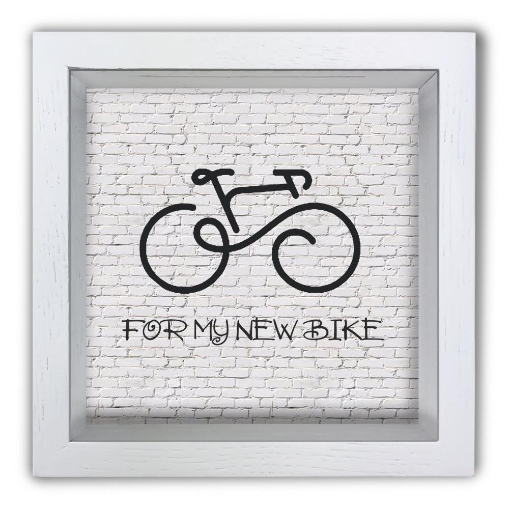 Копилка For a bike деревянная 20x20x6,5 см Белый (хркп0008ба)