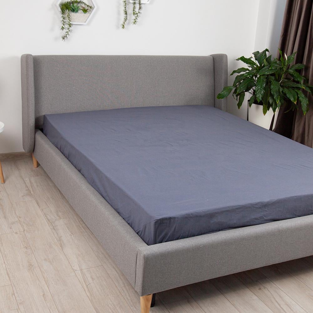 Простирадло з гумкой ТЕП Натхнення 120х200 см Графітовий (18832) - фото 2 Простирадло з гумкой ТЕП Натхнення 120х200 см Графітовий (18832) - фото 2