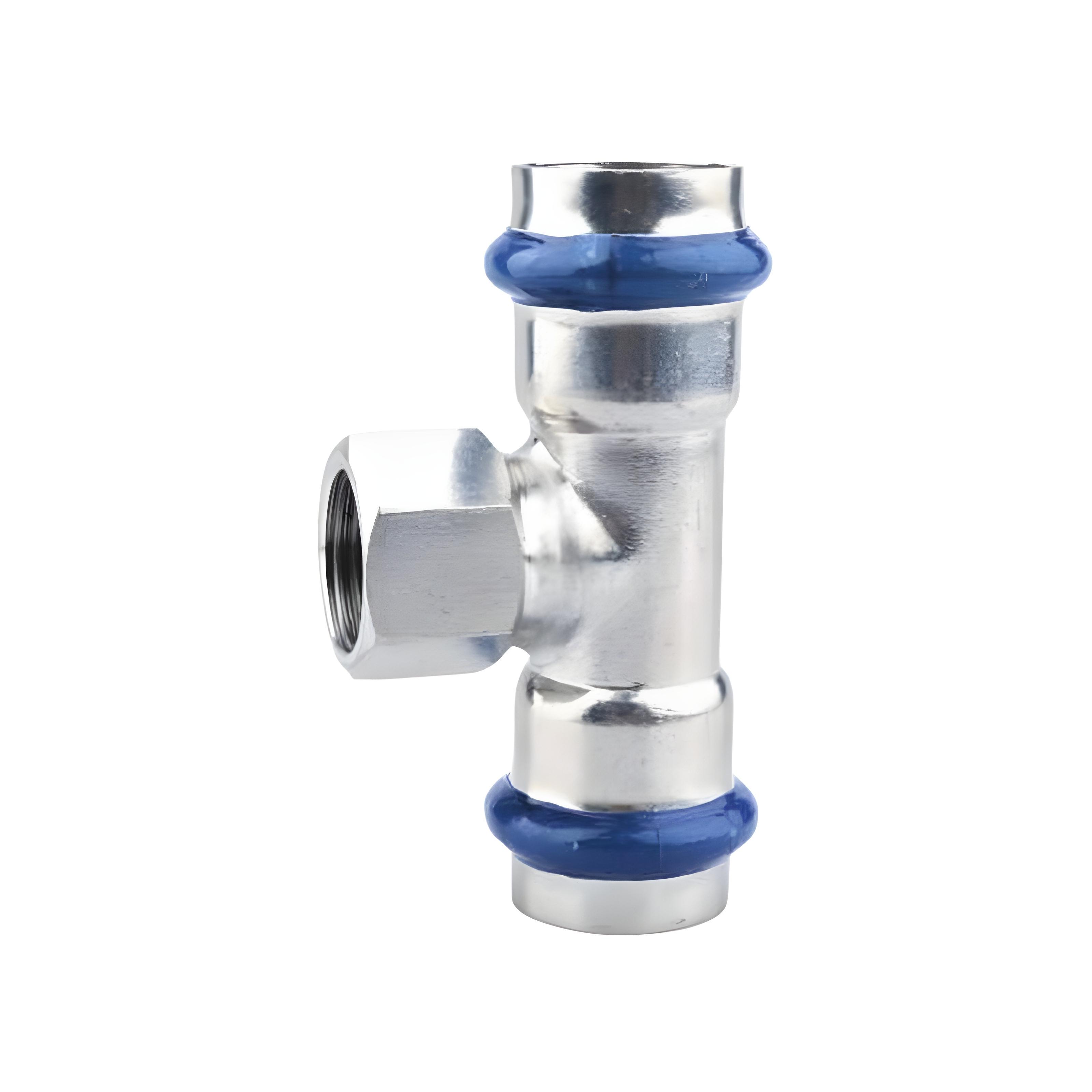 Трійник ASG INOX тип V press steel ВВ d 35 ммx3/4" (SW-101147)