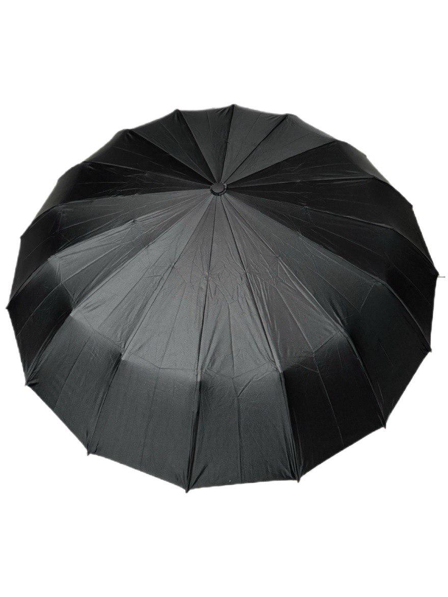 Парасолька-автомат Toprain Umbrella однотонна 16 спиць зі сріблом під куполом Чорний (4016/6) - фото 5 Парасолька-автомат Toprain Umbrella однотонна 16 спиць зі сріблом під куполом Чорний (4016/6) - фото 5