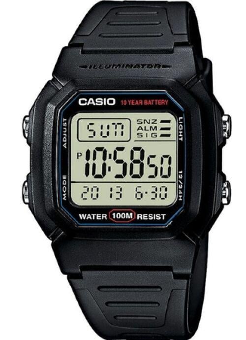Наручний годинник чоловічий Casio W-800H-1AVES (981900)
