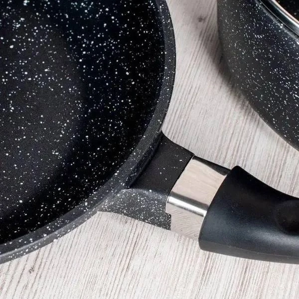 Набір посуду Benson з мармуровим антипригарним покриттям 7 пр. (BN-313) - фото 5 Набір посуду Benson з мармуровим антипригарним покриттям 7 пр. (BN-313) - фото 5