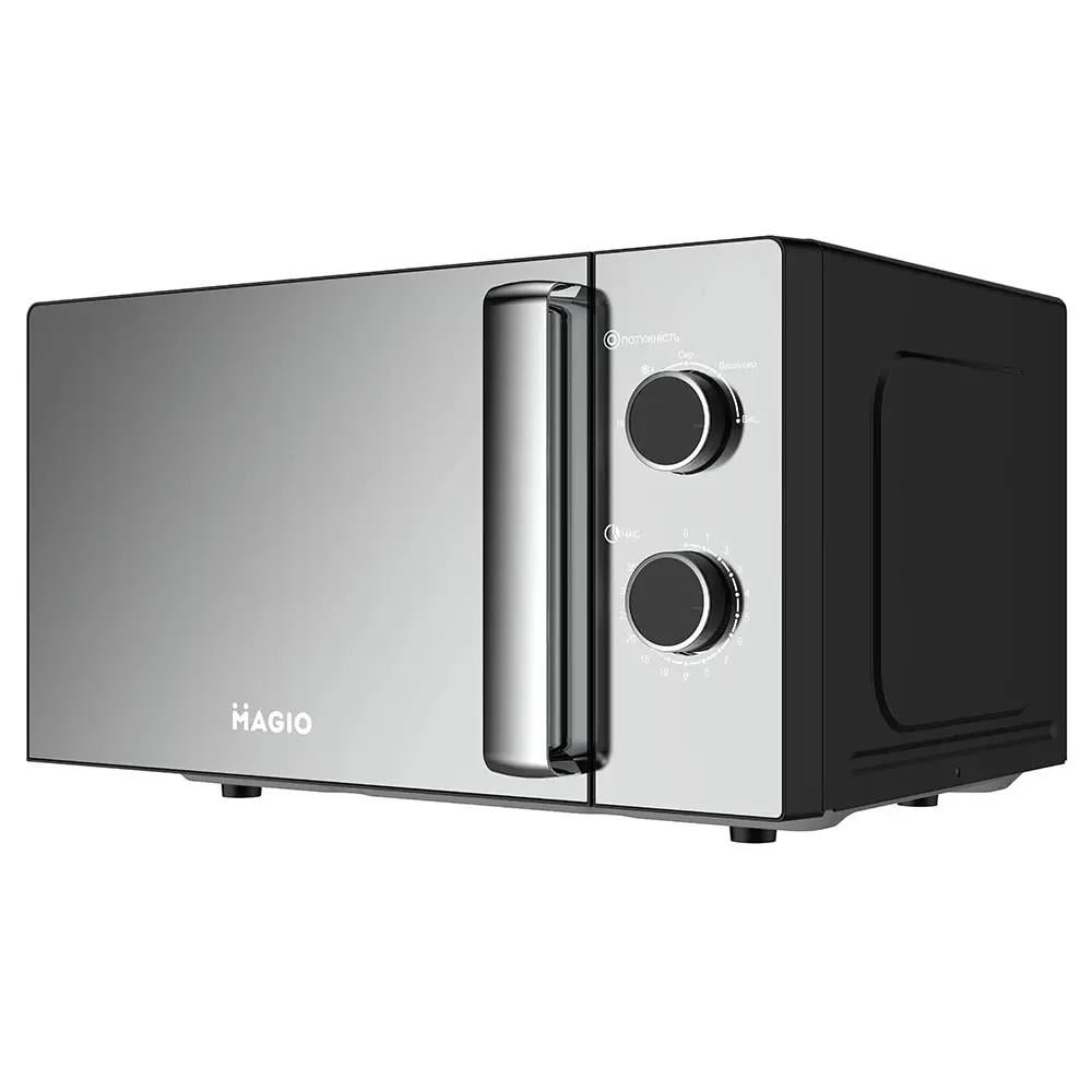 Микроволновая печь Magio MG-405 Соло 700 Вт 5 уровней мощности 20 л Серебристый (2709077067) - фото 2 Микроволновая печь Magio MG-405 Соло 700 Вт 5 уровней мощности 20 л Серебристый (2709077067) - фото 2