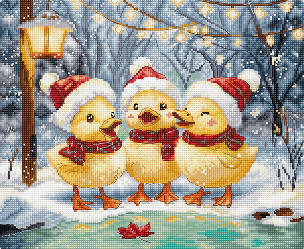 Набір для вишивання хрестиком L9968 Holiday Ducklings Letistitch