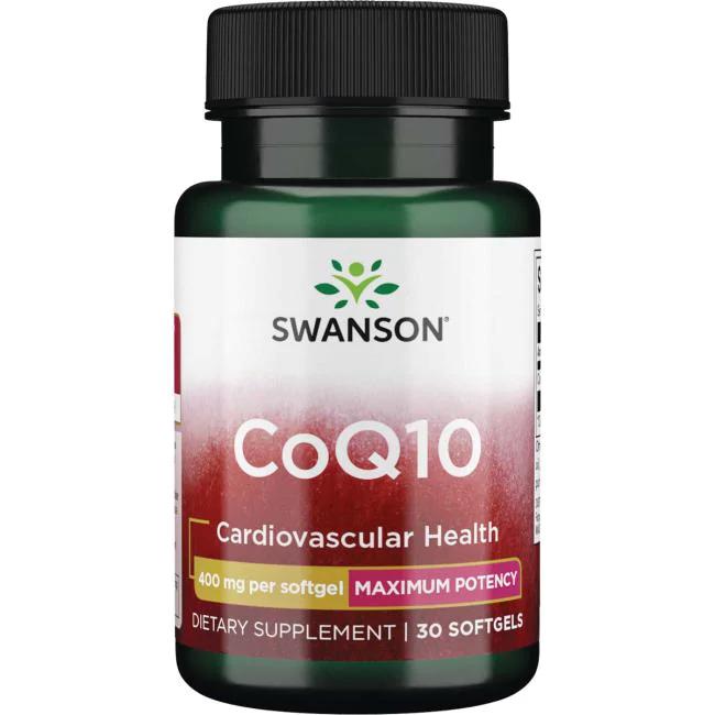 Натуральная добавка Swanson CoQ10 Maximum Potency 400 мг 30 капс. (7248)