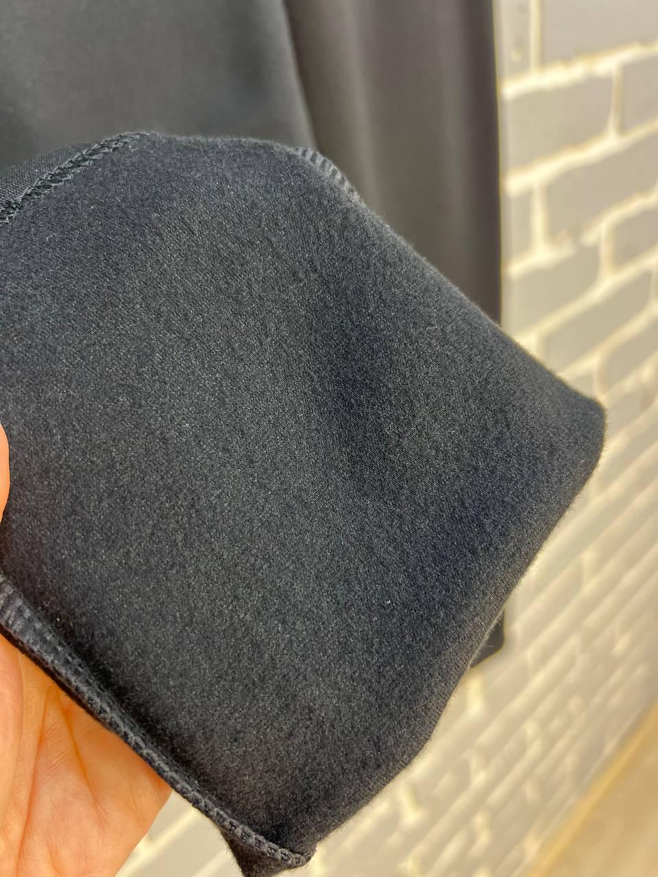 Лосины женские батал INCEBELLI 4148 широкий пояс утепленные 4XL Черный (1182) - фото 6