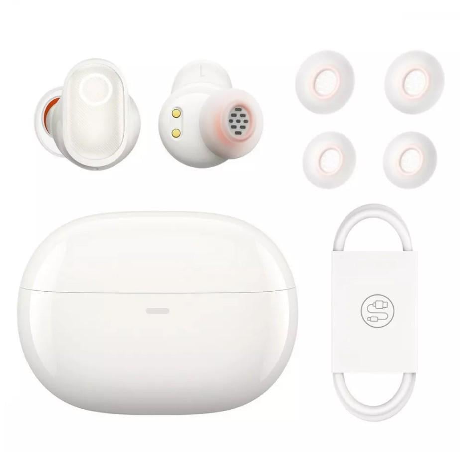 Навушники BASEUS Bowie True Wireless Earphones WM05 BT5.2 35/400 mAh ANC 5h White (NGTW200002) - фото 2