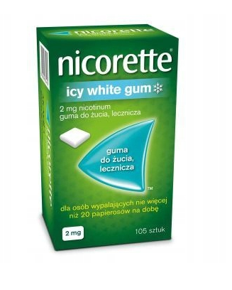 Жувальна гумка для куріння NICORETTE Icy White 2 мг 105 шт. (4008)