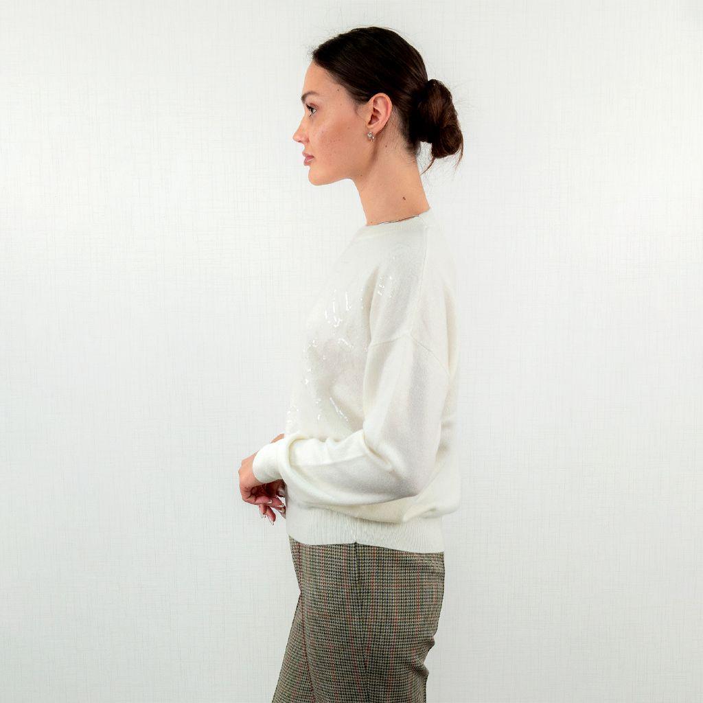 Светр жіночий повсякденний Brunello Cucinelli M Білий (2797308200) - фото 5 Светр жіночий повсякденний Brunello Cucinelli M Білий (2797308200) - фото 5