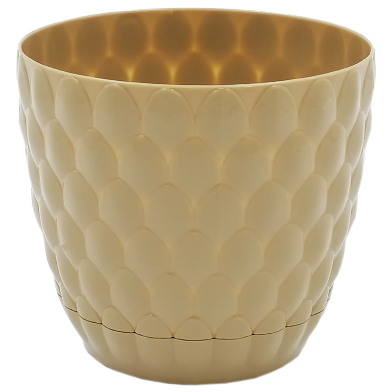 Горщик для квітів Alyaplastik Pinecone 3 л Бежевий (KMDR-10380)
