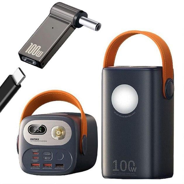 Повербанк Remax с переходниками для ноутбука 100 W/60000 mAh/RPP-10 - фото 9 Повербанк Remax с переходниками для ноутбука 100 W/60000 mAh/RPP-10 - фото 9