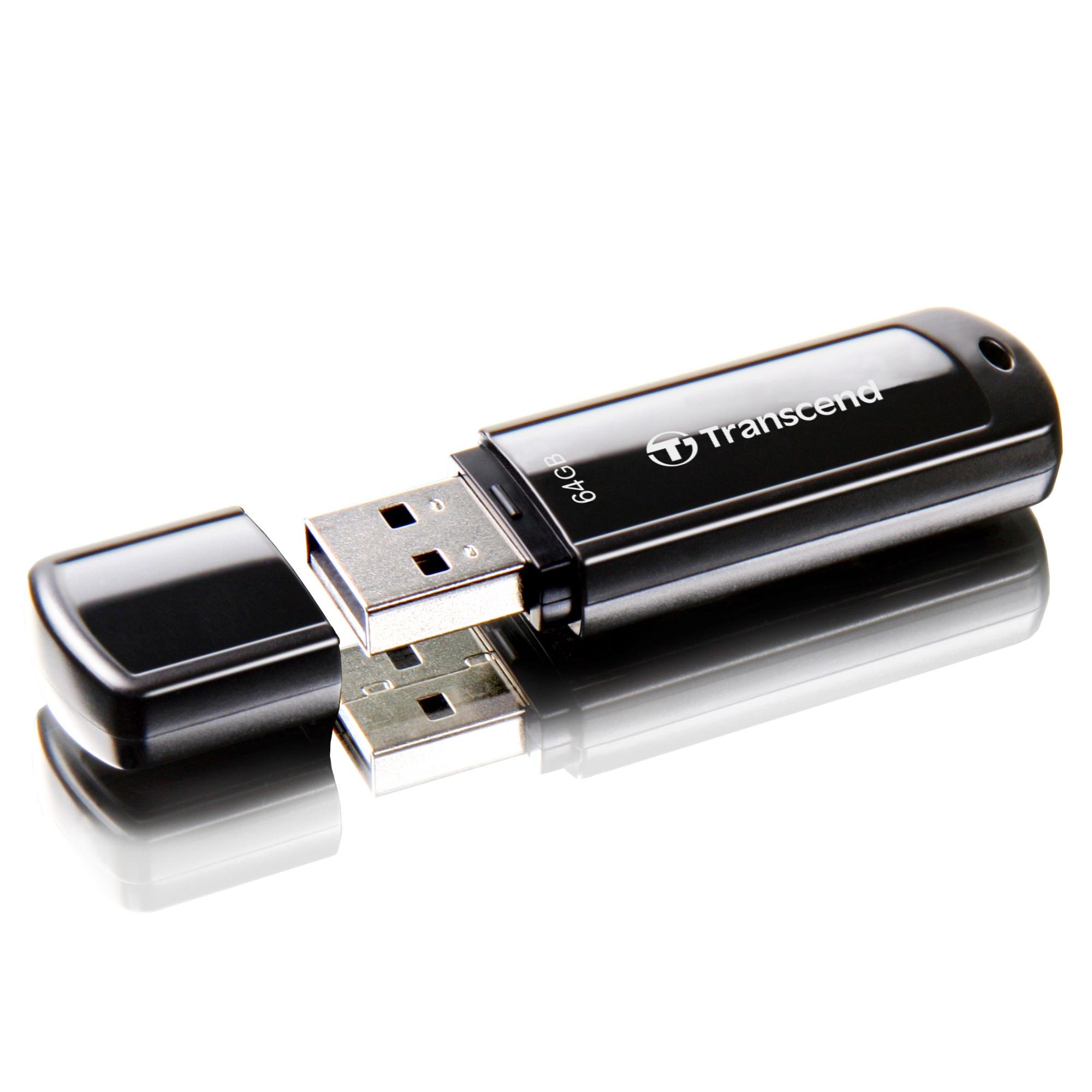 Флеш-пам'ять USB Transcend JetFlash 700 64 Гб Чорний (TS64GJF700) - фото 1