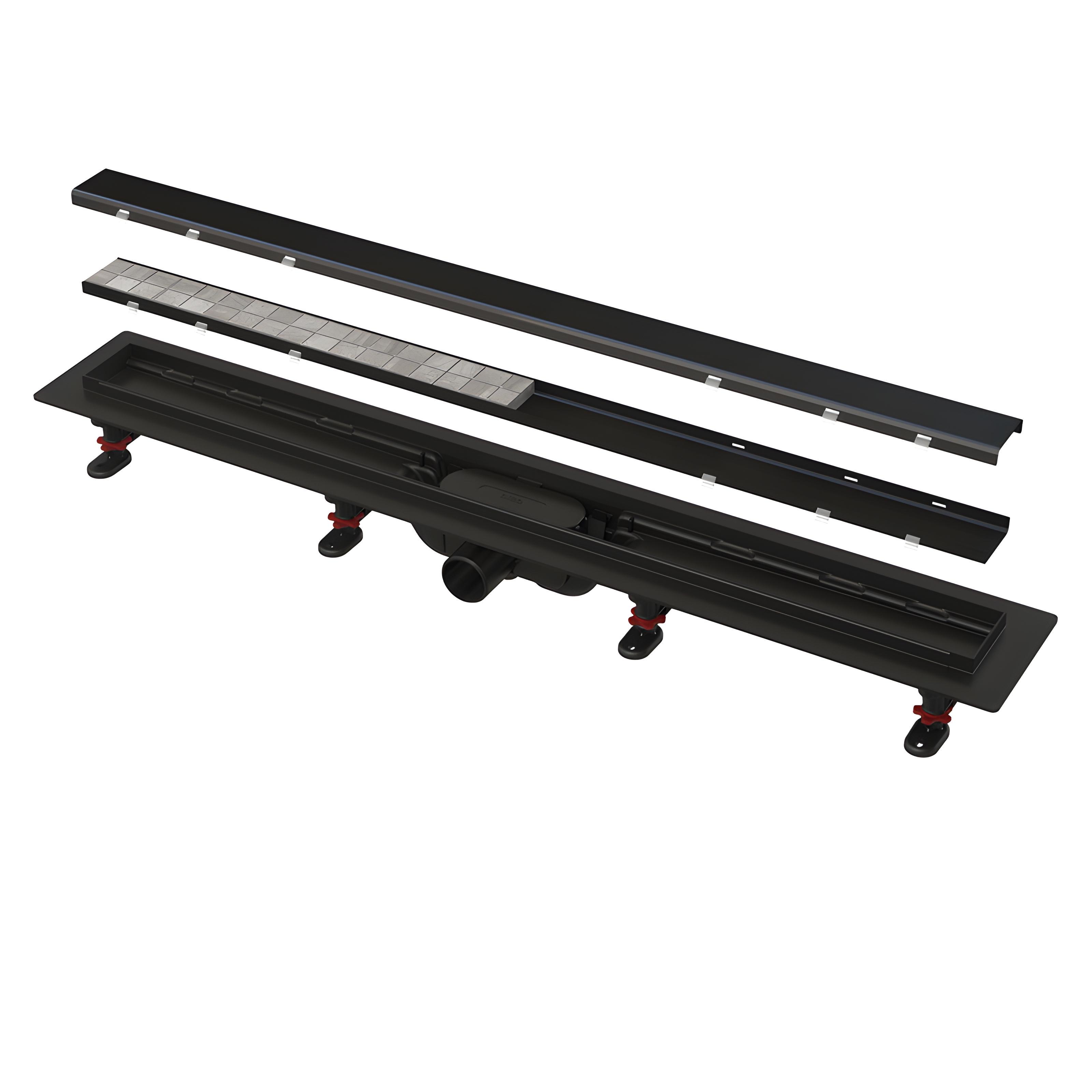 Трап лінійний Alca Plast APZ19BLACK-750 DOUBLE 750 мм (SW-108280)