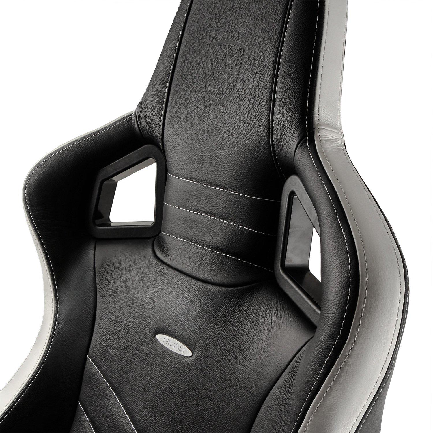 Крісло геймерське Noblechairs EPIC Real Leather Black/White/Red (507f6495) - фото 4