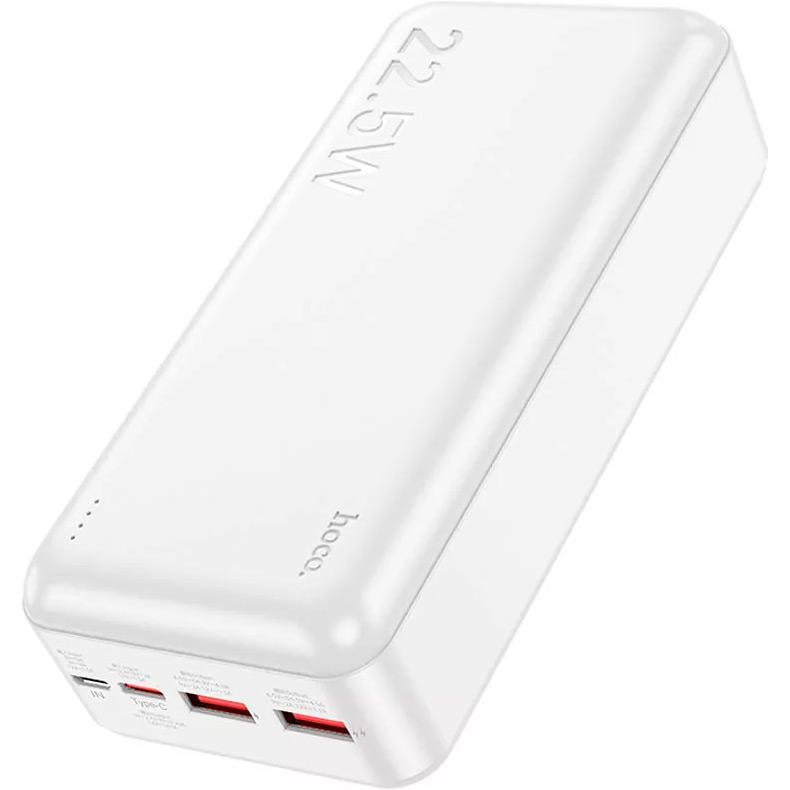 Внешний аккумулятор Hoco J101B Astute 30000 mAh 22,5W White - фото 2 Внешний аккумулятор Hoco J101B Astute 30000 mAh 22,5W White - фото 2