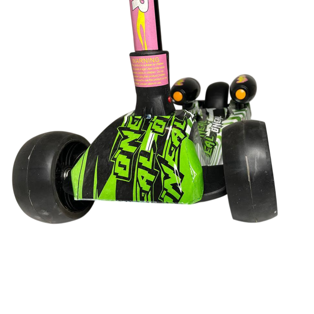 Самокат Voltronic Графіті з музикою та димом і світлом до 50 кг Зелений (НКП) - фото 7