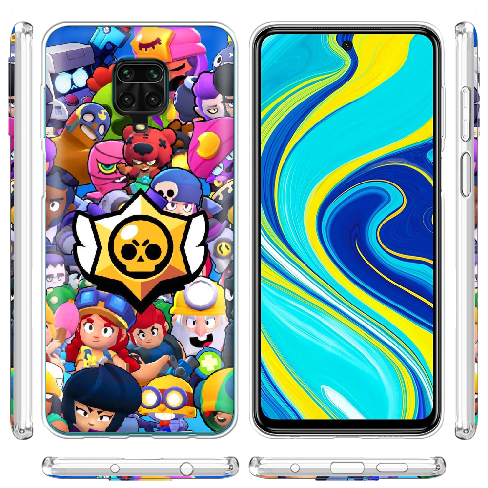 Чохол Boxface Xiaomi Redmi Note 9S Brawl Stars Прозорий силікон (39475-up2389-39475) - фото 3