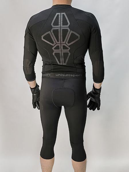 Термокомбінезон компресійний для воротаря Uhlsport Bionikframe 3/4 Bodysuit Black Edition 1005653 02 L Чорний - фото 2