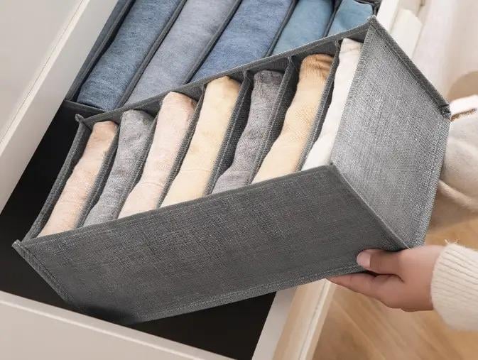 Органайзер для белья в шкаф 7 ячеек 35х17х12 см (ОДШ-430-11) - фото 6 Органайзер для белья в шкаф 7 ячеек 35х17х12 см (ОДШ-430-11) - фото 6