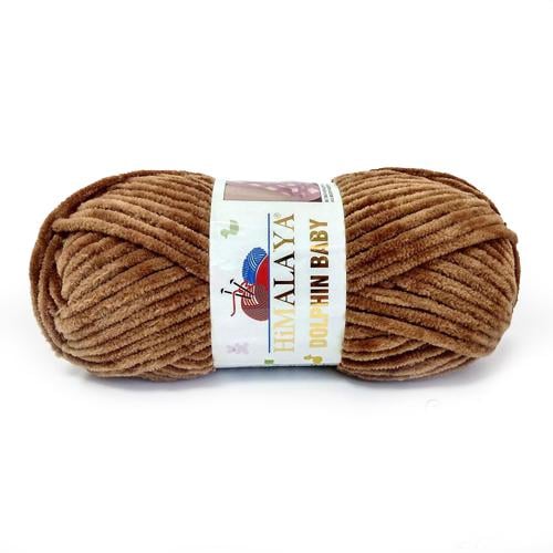 Пряжа велюровая Himalaya Dolphin Baby 80337 коричневый (2439) Пряжа велюровая Himalaya Dolphin Baby 80337 коричневый (2439)