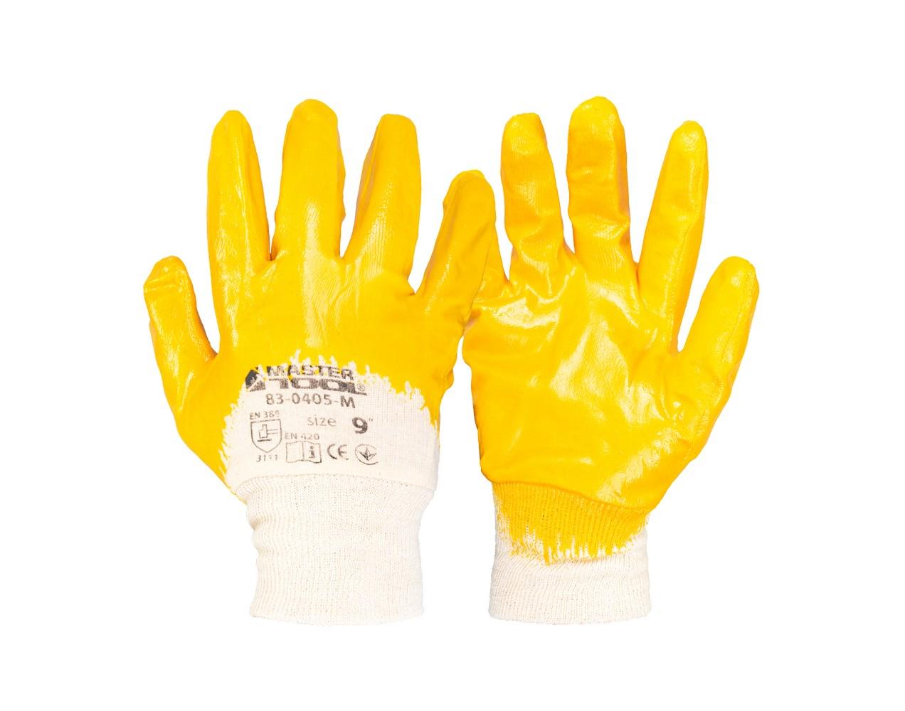 Перчатки трикотажные MasterTool GM 9" 52-55 г Желтый (83-0405-M)