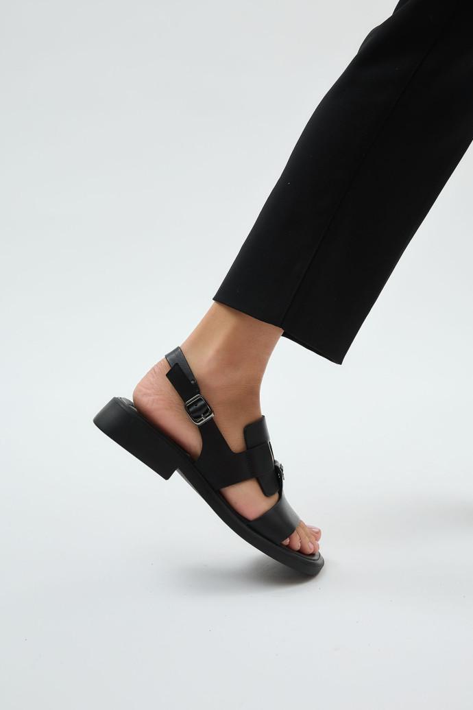 Босоножки женские LONZA кожаные р. 40 Черный (199903) - фото 5 Босоножки женские LONZA кожаные р. 40 Черный (199903) - фото 5