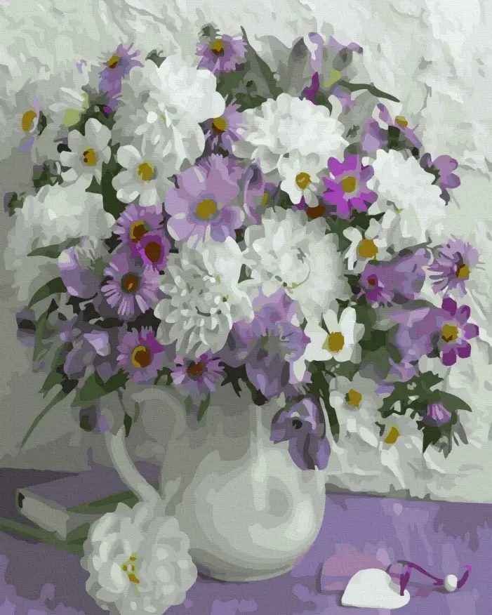 Картина по номерам Brushme Букет хризантем 40x50 см (BK-GX37033)