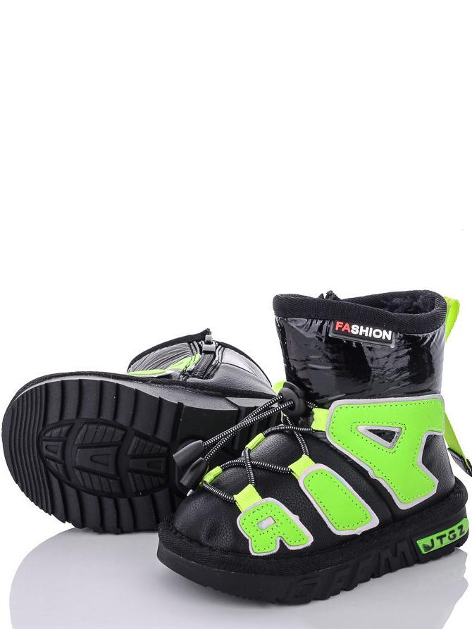 Дутики Paliament C8866 с натуральной шерстью р. 30 Черный (994110) - фото 2