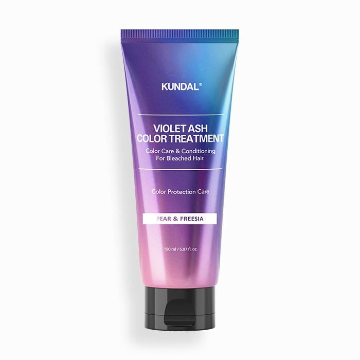 Тонирующая маска для блондинок Kundal Violet Ash Color Treatment Pear & Freesia 150 мл (8809809425524)