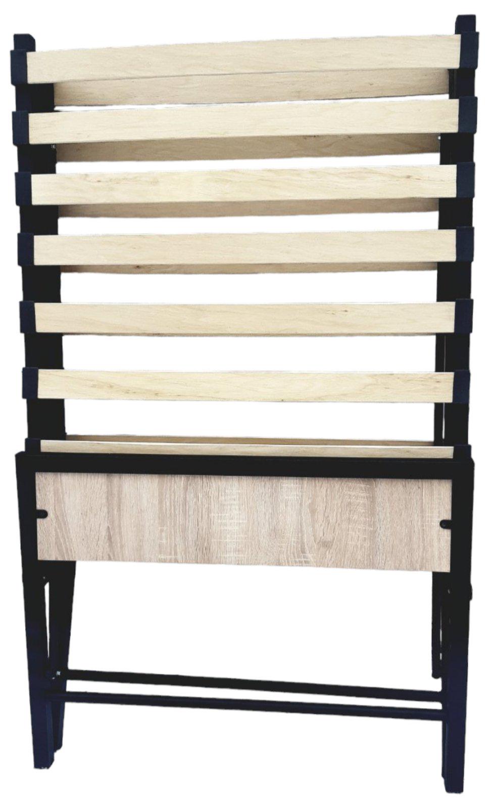 Раскладушка с матрасом Marcell DH-14 на ламелях с металлическим каркасом нагрузка 130 кг 200x80x33 см Черный (784780025) - фото 5 Раскладушка с матрасом Marcell DH-14 на ламелях с металлическим каркасом нагрузка 130 кг 200x80x33 см Черный (784780025) - фото 5