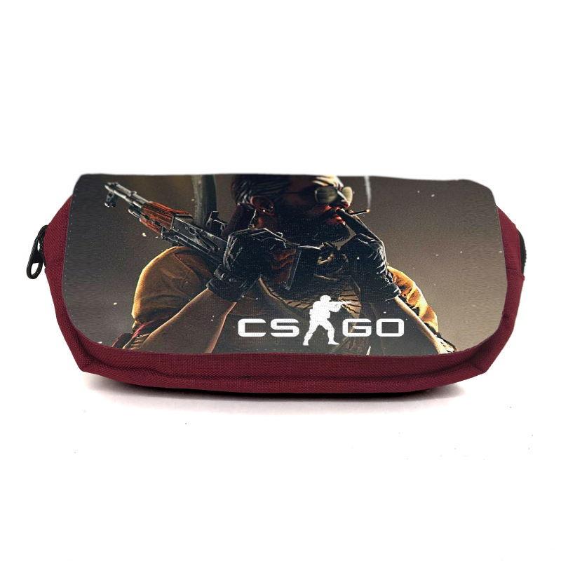 Пенал школьный Контр Страйк CSGO-002 Бордовый (1442740015) Пенал школьный Контр Страйк CSGO-002 Бордовый (1442740015)