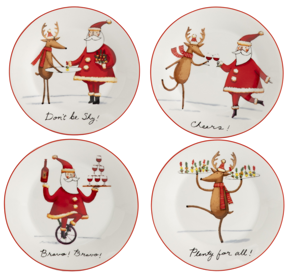 Набор тарелок Limited Edition NY PARTY 4 шт. 19 см (TRSC-HD5025-4P06)