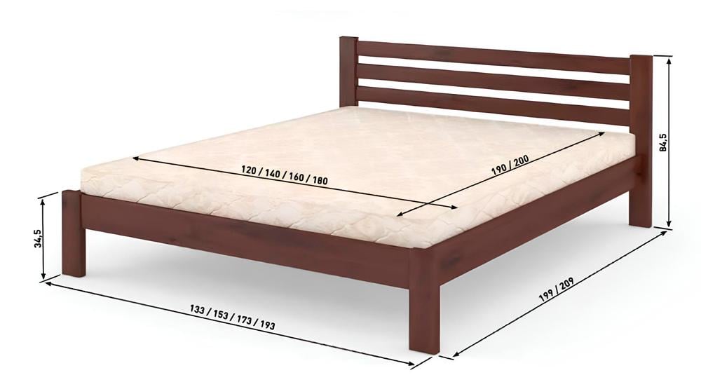 Ліжко двоспальне MebiGrand Колумбія 140х200 см Світло-сірий (26577210) - фото 3 Ліжко двоспальне MebiGrand Колумбія 140х200 см Світло-сірий (26577210) - фото 3