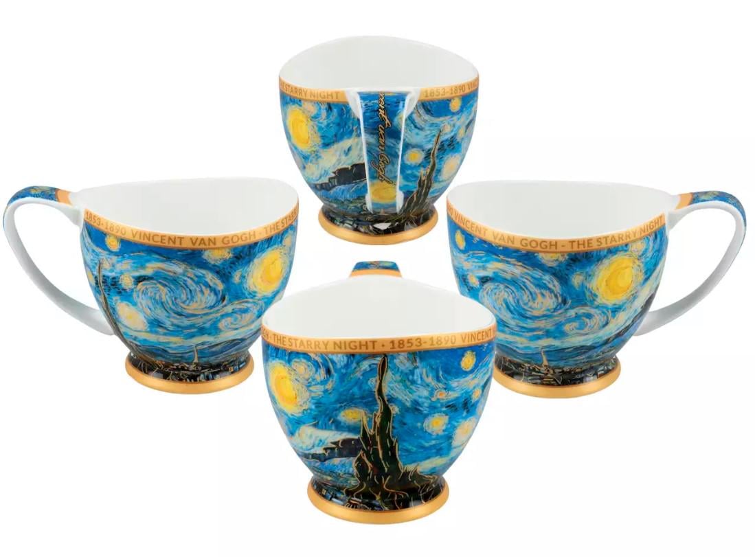 Чашка фарфоровая с блюдцем Carmani В. Ван Гог Звездная ночь 350 мл (830-1001) - фото 4 Чашка фарфоровая с блюдцем Carmani В. Ван Гог Звездная ночь 350 мл (830-1001) - фото 4