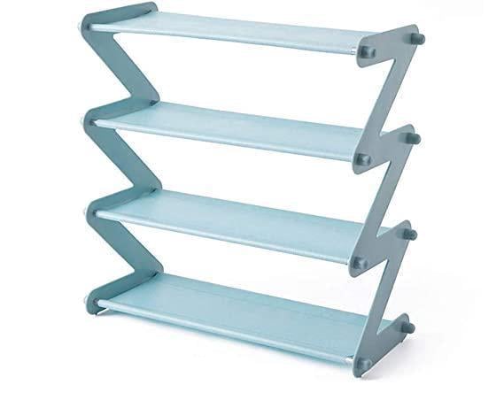 Стойка для обуви Shape Shoe Rack 4 полки Голубой (SSR-011-Blue)